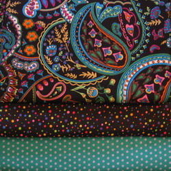 fabric combo black paisley turq 250