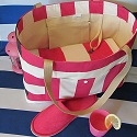 Canvas Beach tote, diaper bag