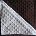 Minky dimple dot crib blanket