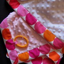 Minky dimple stroller blanket