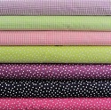 Polka dots, gingham and solid colors